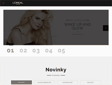 Tablet Screenshot of lorealparis.sk