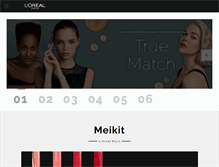 Tablet Screenshot of lorealparis.fi